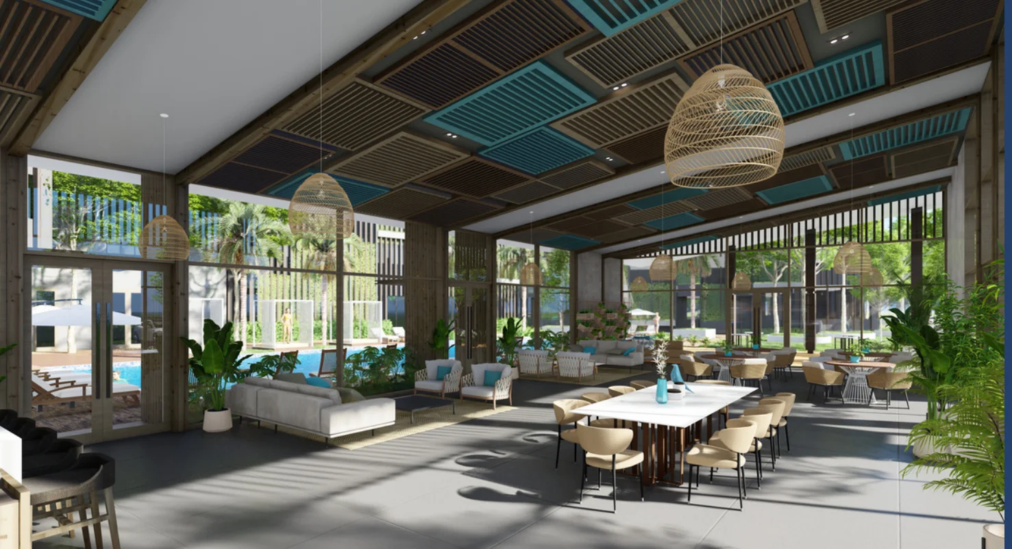 Anderson Residences residents lounge and dining area